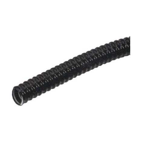 TUBO CORRUGATO + TIRAFILO - PVC NERO MM 20 MT 25- 2 pezzi