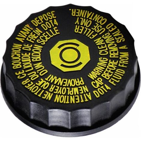 Bouchon de réservoir de liquide de frein pour Citroën Peugeot 206, 207, 307, 308, 408, 508, C2, C3-XR, C4, C5, 2008, 3008, 301. Protection optimale contre la poussière (OE:1613328880). (1/4)