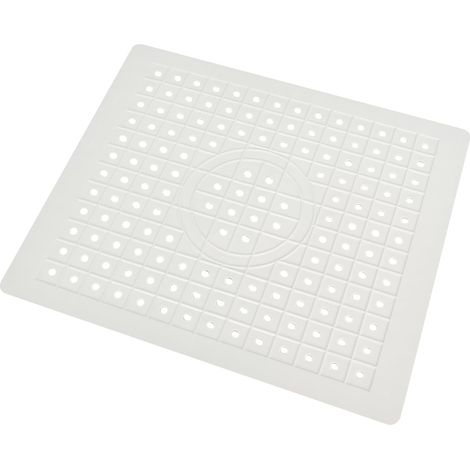 31.5x26.2 cm Tapis D'évier de Cuisine en Caoutchouc Souple,Tampon de Filtre à Eau Antidérapants,Protecteur de Comptoir,Protecteur D'évier Pliable,pour Protéger L'évier des Egratignures (Blanc) (1/5)