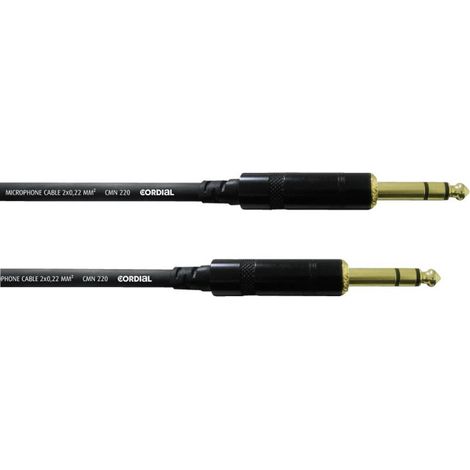 Cordial CFM3VV Jack Strumenti musicali Cavo [1x Spina jack da 6.3 mm - 1x Spina jack da 6.3 mm] 3.00 m Nero (1/2)