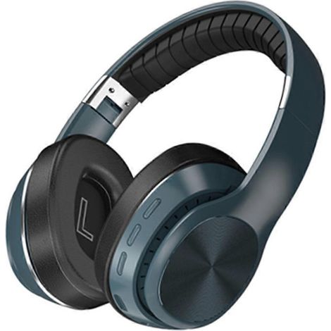 Casque Bluetooth à réduction de bruit active, sans fil et filaire, avec micro et audio haute résolution, idéal pour les voyages et le bureau.