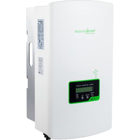 Master U-Power BETA15KW3P Inverter Solar Power Iniezione Rete 15Kw Trifasico, Bianco (1/2)