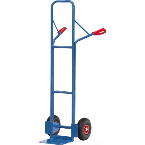 Fetra Stahlrohrkarre Höhe 1600 mm, Schaufel 250x320mm Vollgummibereifung