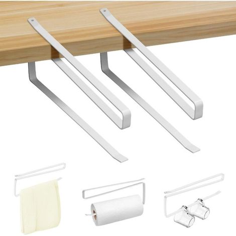 Bardusch-2 porte sopalin Z forme blanc, sans perçage, cuisine/sdb/placards. (1/4)
