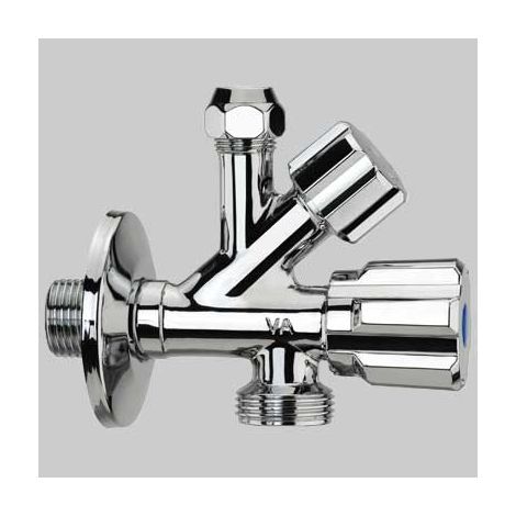 RUBINETTO COMBINATO SOTTOLAVABO E LAVATRICE  Ø 10 3/4x1/2     VA ALBERTONI
