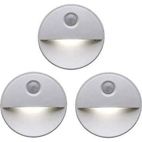 Veilleuse LED détecteur de mouvement Teinte induisant le sommeil grâce aux ampoules LED Fonctionnement sans fil Parfait pour les armoires de salle de bain, les escaliers et plus