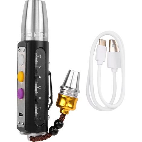 Tragbare 3-LED-Experten-Jade-Taschenlampe, USB-aufladbar, Schmuck- und Edelsteinbestimmungsleuchte (1/5)