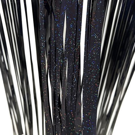 Rideau à franges – 4 pièces de 100 x 100 cm, guirlande de paillettes métalliques brillantes pour décors de fête, cabines photo, décoration de mariage (1/5)