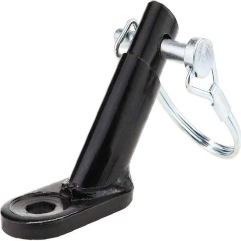 1 Adaptateur d'attelage remorque vélo, acier, résistance corrosion, fixation épingle sécurité, pour remorque enfant animal cargo (1/5)
