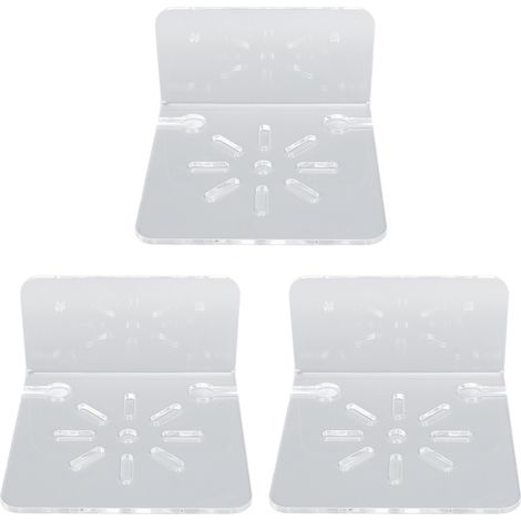 3-teiliges kleines Acryl-Wandregal, Hängeregal für Sicherheitskameras, transparente Wandregale für Lautsprecher von Sicherheitskameras (1/5)