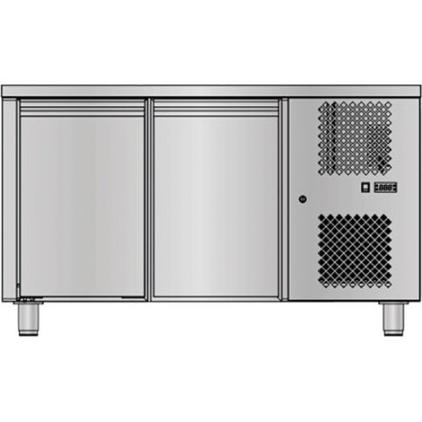 Table Réfrigérée Négative 2 Portes - Sans Dosseret - 210 L - Sofraca