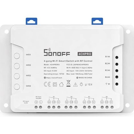 Sonoff 4CH PRO R3 Interruptor Inteligente Wifi 4 salidas conmutadas