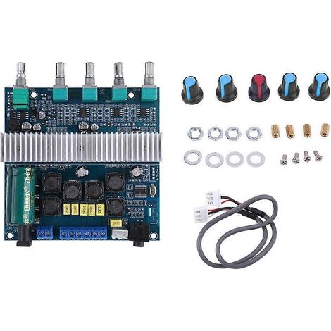 Carte Amplificateur Audio Numérique 2.1 Canaux 50W+100W, TPA3116D2, Subwoofer, Stéréo, Égaliseur, AUX, DIY (1/4)