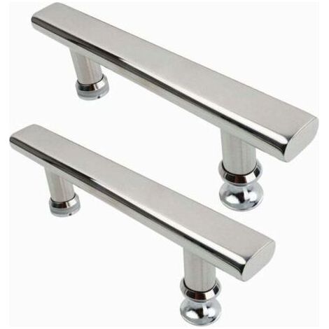 LaBlanc – 2 verchromte Edelstahl-Duschtürgriffe, 145 mm, für Bad und Küche (1/5)