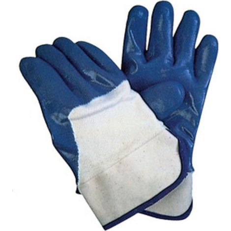 GUANTI NBR PALMO RICOPERTO IN NITRILE BLU TG.10 Q.TA 12