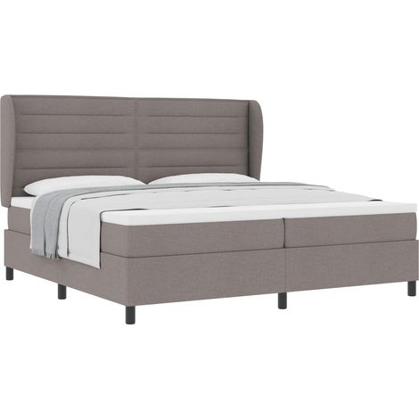 Maison Exclusive - Boxspringbett mit Matratze Taupe 200 x 200 cm