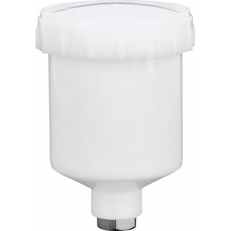 Remplacement de Récipient de Tasse en Plastique de 125ml pour Les Pistolets de Pulvérisation à Alimentation par Gravité d'air avec des Pièces de Peinture à Filetage Femal de 15mm (1/5)