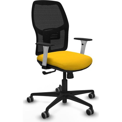 Chaise de bureau piqueras y crespo Alfera noir blanc confortable (1/2)