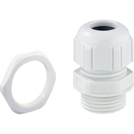 Spelsberg 22744001 Pressacavo filettato antiurto, con antistrappo, con controdado M40 Plastica Grigio luminescente 1 pz (1/2)