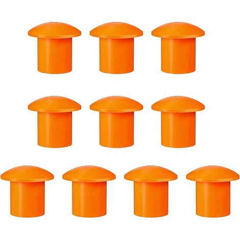 Lot de 100 capuchons de protection pour barres d'armature - Matériaux d'ingénierie - Filetage en acier - Pour filetages exposés (1/5)