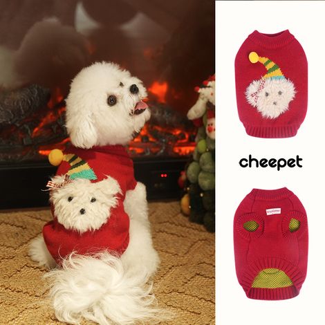 Hundebekleidung, Weihnachtspullover, Pullover, Größe L (1/2)