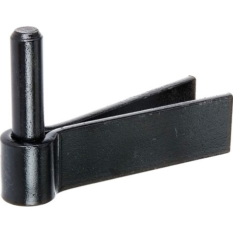 Alberts 306656 Cardine da murare, gancio a muro F, vernice ad immersione nera, entrata Ø14 mm, 92 x 30 mm