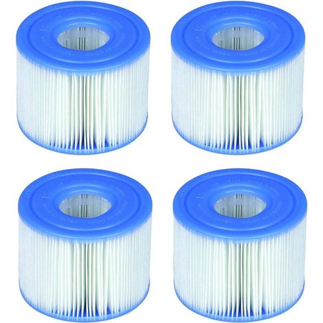 Lot de 4 cartouches filtrantes pour piscine compatibles avec les filtres de type H pour pompes et systèmes de filtration de piscine filtres de rechange pour nettoyage du bassin (1/4)