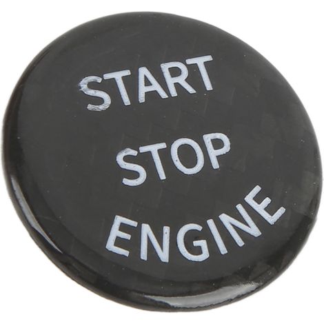 Bouton Démarrage Carbone pour Supra 2019-2021, Cache Interrupteur Start/Stop Noir, Accessoire Auto Fibre de Carbone, Kit de Remplacement Intérieur (1/5)