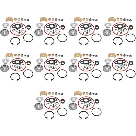 Kit de réparation de turbocompresseur TD04 (10 pièces) - compatible Mitsubishi, Volvo et Saab - réf. TD04HL-15T (1/5)