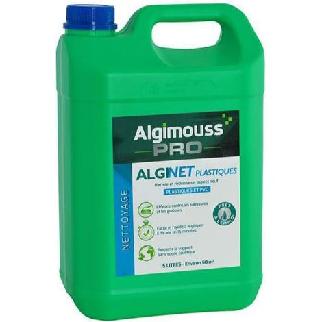Nettoyant plastiques et PVC 1L – Nettoyage en profondeur – Redonne éclat aux surfaces – Produit dangereux – Algimouss