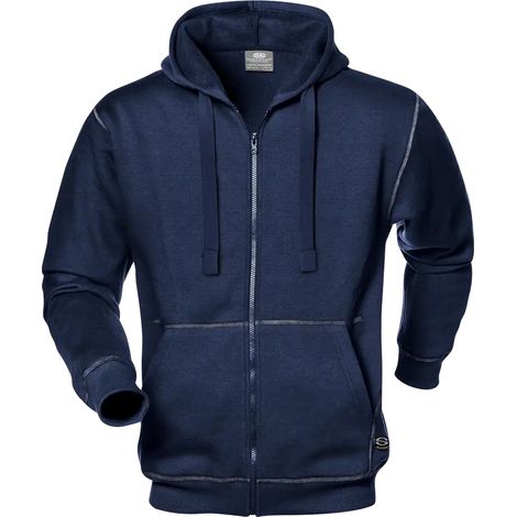 SIR SAFETY SYSTEM KANGOO Sweat-shirt de travail à capuche bleu foncé Taille 3XL