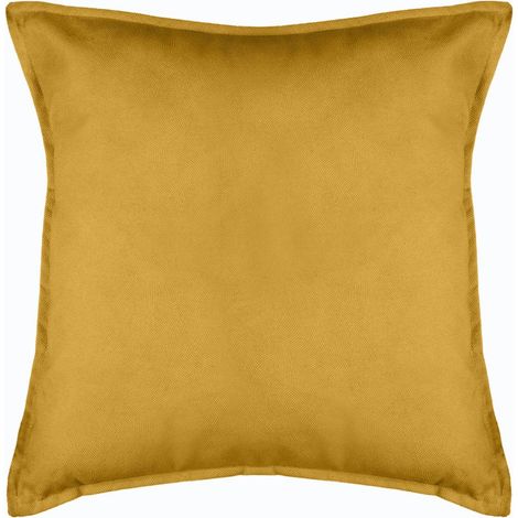 Cojín 'Lilou' - amarillo mostaza 55 x 55 cm - Atmosphera créateur d'intérieur