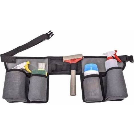 Ceintures Porte Outil, Ceinture à Outils pour Outil de Nettoyage Outils de Jardin, Organiseur d'outils avec Multi-poches pour Femme Homme, Sac à Outils Réglable pour Jardinier électricien Charp (1/4)