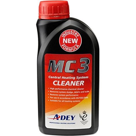 Adey MC3 Magnaclean Central Heating System Scale Cleaner Sludge Remover 500ml