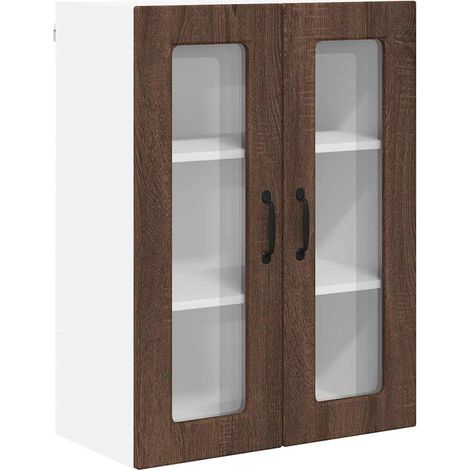 Meuble mural de cuisine,Armoire de cuisine avec étagère Chêne brun 60 x 31 x 80 cm CFW81750 (1/5)