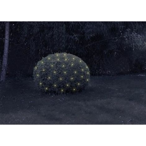 Filet lumineux solaire - - 3 x 3 m - 198 LED blanc chaud - Énergie solaire - Jardin (1/4)