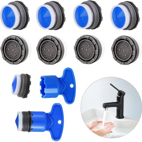 WasserhahnLuftsprudler M22, 10 Stück Perlatoren für Wasserhähne M21,2 Perlatoren für Wasserhähne, Wasserhahn Sieb, Strahlregler Wasserhahn, Schäumt Schnell und Spart Wasser, für Wasserhähne (1/5)