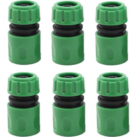 Raccord Rapide Tuyau Eau Jardin,6 Pièces d Eau Jardin Adaptateur Micro Irrigation 1/2 inch DN15 Hoses and,Connecteur Robinet avec Système d'irrigation Jardin (1/5)