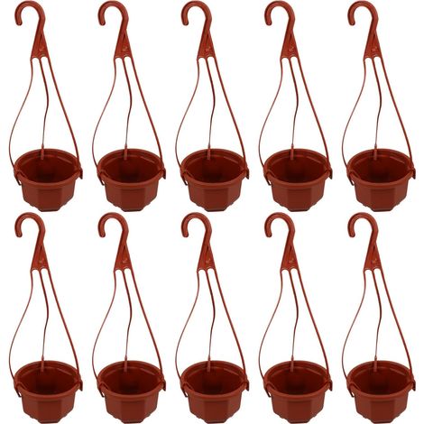 Jardinières suspendues Beaupretty, design pratique et peu encombrant pour les plantes, lot de 10 (1/5)