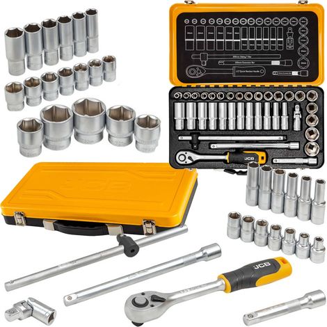 JCB Werkzeugset 36 Teile Metallkoffer ergonomisch (1/5)