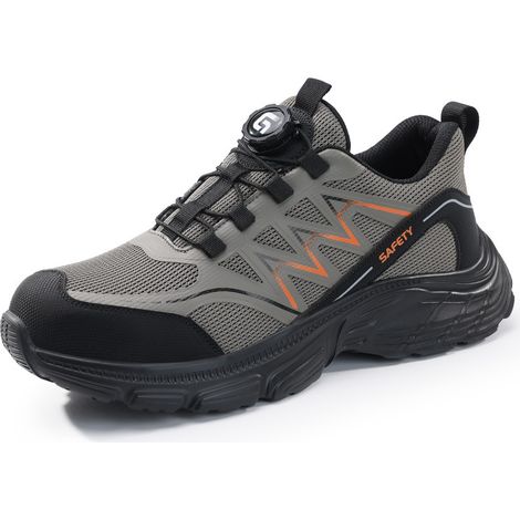 Chaussures à bout en acier pour hommes, chaussures de travail antidérapantes, chaussures de construction à coussin d\'air, chaussures industrielles, légères à bout en acier pour hommes-38