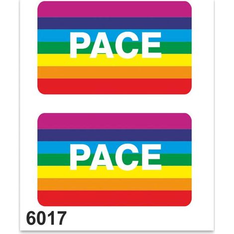Adesivi Sticker Pace, 10 x 12 cm (1/5)