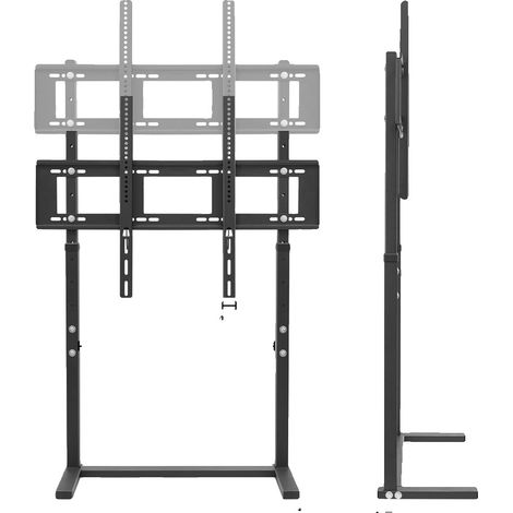 Support TV Mobile, Hauteur Réglable, Compatible avec les TV de 32 à 85 pouces, Noir 32-85inch (1/2)