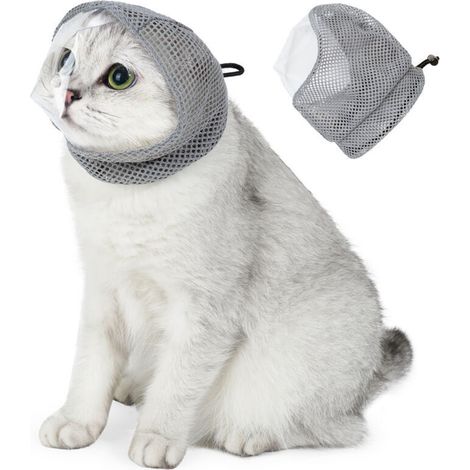 Coiffe anti-léchage pour chat