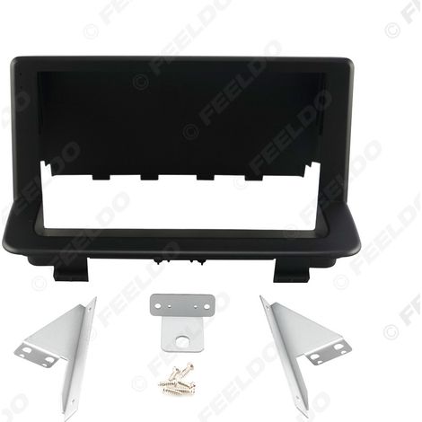 Compatible avec Audi Q3 (2013-2018) : façade modifiée, cadre de navigation Android grand écran, support de panneau audio, cadre de fixation pour écran 9 pouces (1/5)