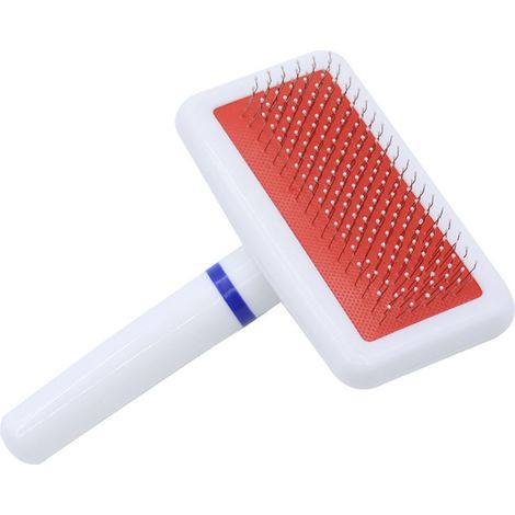 Brosse de toilettage multifonctionnelle à aiguilles en acier inoxydable pour démêler et éliminer les nœuds. Brosse carde pour chiens et chats à poils longs. (1/5)