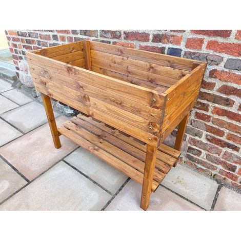Multi Pack of 2 - The Peakes Veg Planter - Wood - L55.5 x W102 x H85 cm - Fully Assembled