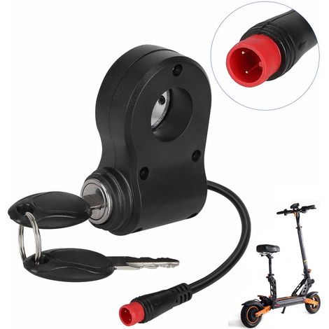 Electric switch for KuKirin G2Pro/G2Max electric scooter with 2-pin Kirin red connector. (1/5)
