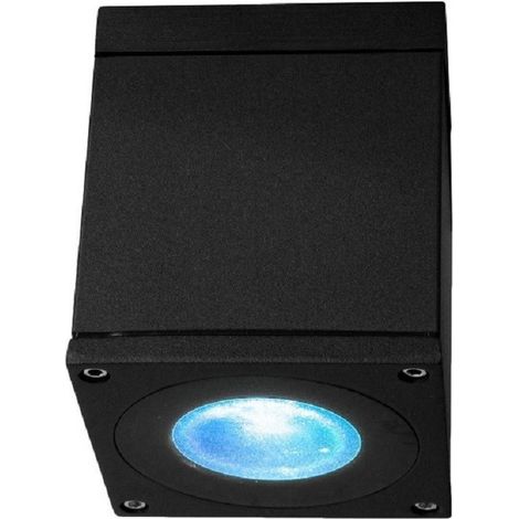 TrAdE Shop Traesio - Plafoniera Faretto Quadrato Soffitto Impermeabile Gu10 Vasca Box Doccia Bagno 230v - Nero (1/4)