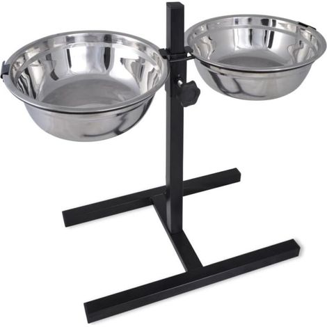 Support adjustable with 2 bowl of 41 L for dog XL (1/5)